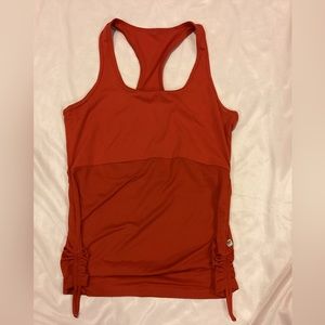 Fabletics red adjustable length tank top
